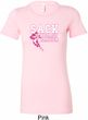 Sack Breast Cancer Ladies Longer Length Shirt
