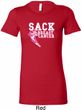 Sack Breast Cancer Ladies Longer Length Shirt