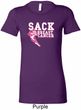 Sack Breast Cancer Ladies Longer Length Shirt