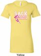 Sack Breast Cancer Ladies Longer Length Shirt