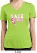 Sack Breast Cancer Ladies Moisture Wicking V-neck Shirt