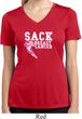 Sack Breast Cancer Ladies Moisture Wicking V-neck Shirt