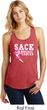 Sack Breast Cancer Ladies Racerback Tank Top