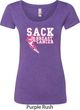 Sack Breast Cancer Ladies Scoop Neck Shirt