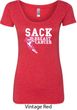 Sack Breast Cancer Ladies Scoop Neck Shirt