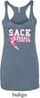 Sack Breast Cancer Ladies Tri Blend Racerback Tank Top
