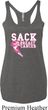 Sack Breast Cancer Ladies Tri Blend Racerback Tank Top