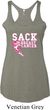 Sack Breast Cancer Ladies Tri Blend Racerback Tank Top