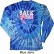 Sack Breast Cancer Long Sleeve Tie Dye Shirt