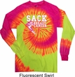 Sack Breast Cancer Long Sleeve Tie Dye Shirt