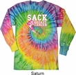 Sack Breast Cancer Long Sleeve Tie Dye Shirt