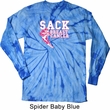 Sack Breast Cancer Long Sleeve Tie Dye Shirt