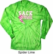 Sack Breast Cancer Long Sleeve Tie Dye Shirt