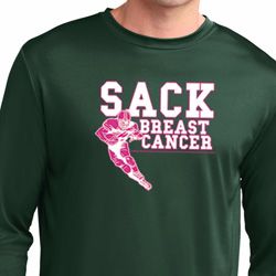 Sack Breast Cancer Mens Dry Wicking Long Sleeve Shirt