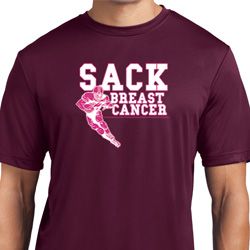 Sack Breast Cancer Mens Moisture Wicking Shirt