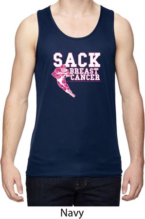 Sack Breast Cancer Mens Moisture Wicking Tanktop