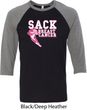 Sack Breast Cancer Mens Raglan Shirt