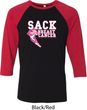 Sack Breast Cancer Mens Raglan Shirt