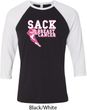 Sack Breast Cancer Mens Raglan Shirt