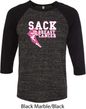 Sack Breast Cancer Mens Raglan Shirt