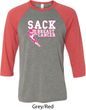 Sack Breast Cancer Mens Raglan Shirt