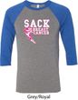 Sack Breast Cancer Mens Raglan Shirt