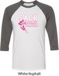 Sack Breast Cancer Mens Raglan Shirt
