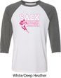 Sack Breast Cancer Mens Raglan Shirt