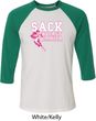 Sack Breast Cancer Mens Raglan Shirt