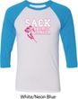 Sack Breast Cancer Mens Raglan Shirt