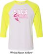Sack Breast Cancer Mens Raglan Shirt