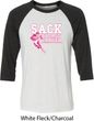 Sack Breast Cancer Mens Raglan Shirt