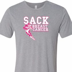 Sack Breast Cancer Mens Tri Blend Crewneck Shirt