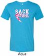 Sack Breast Cancer Mens Tri Blend Crewneck Shirt