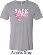 Sack Breast Cancer Mens Tri Blend Crewneck Shirt