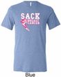 Sack Breast Cancer Mens Tri Blend Crewneck Shirt