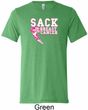 Sack Breast Cancer Mens Tri Blend Crewneck Shirt