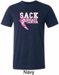 Sack Breast Cancer Mens Tri Blend Crewneck Shirt