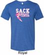 Sack Breast Cancer Mens Tri Blend Crewneck Shirt