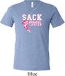 Sack Breast Cancer Mens Tri Blend V-neck Shirt