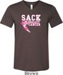 Sack Breast Cancer Mens Tri Blend V-neck Shirt
