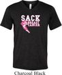 Sack Breast Cancer Mens Tri Blend V-neck Shirt