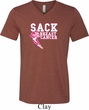 Sack Breast Cancer Mens Tri Blend V-neck Shirt