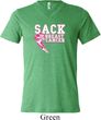 Sack Breast Cancer Mens Tri Blend V-neck Shirt