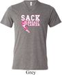 Sack Breast Cancer Mens Tri Blend V-neck Shirt