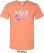 Sack Breast Cancer Mens Tri Blend V-neck Shirt