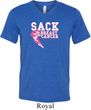 Sack Breast Cancer Mens Tri Blend V-neck Shirt