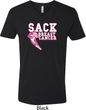 Sack Breast Cancer Mens V-Neck Shirt