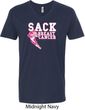 Sack Breast Cancer Mens V-Neck Shirt