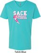 Sack Breast Cancer Mens V-Neck Shirt